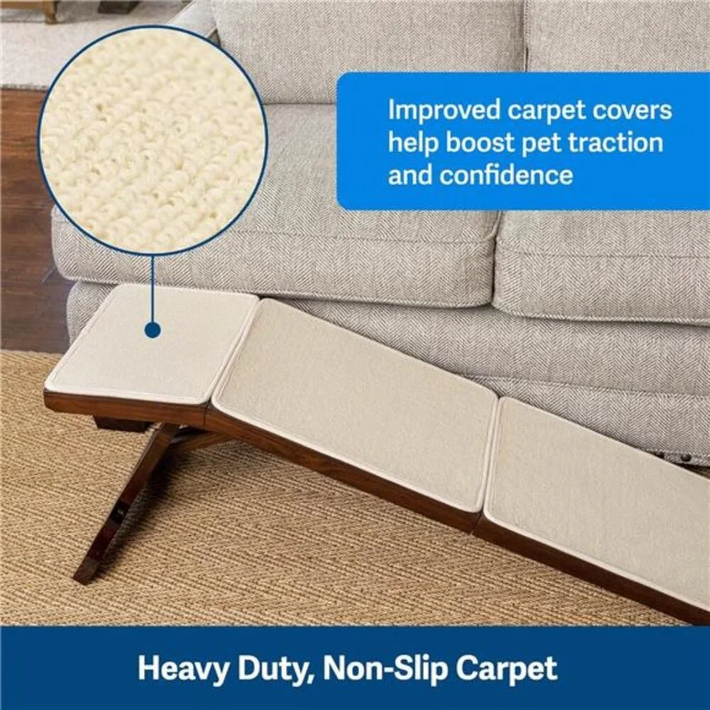 Sofa Ramp for Small Dogs –14 Inches Tall Reaches Most Couches–Supports upto 100